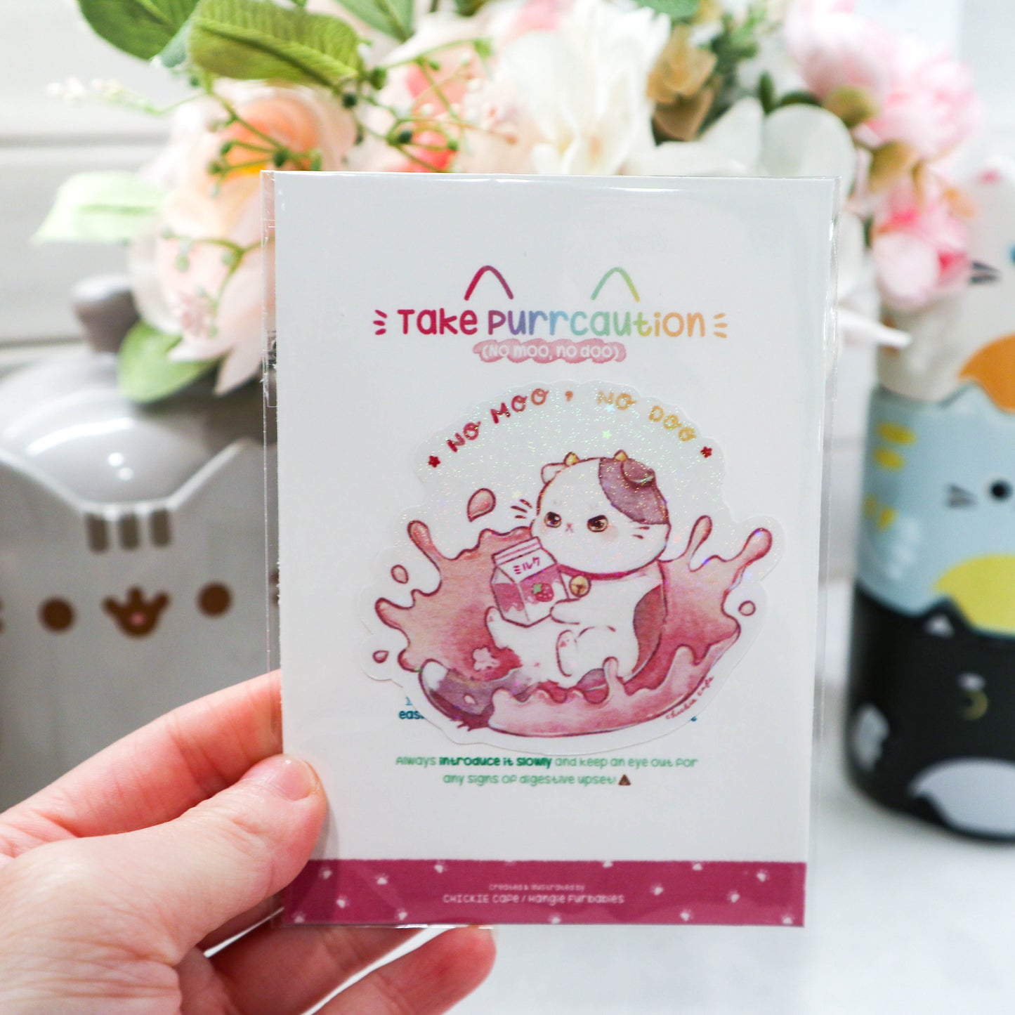 Take Purrcaution Sticker Set