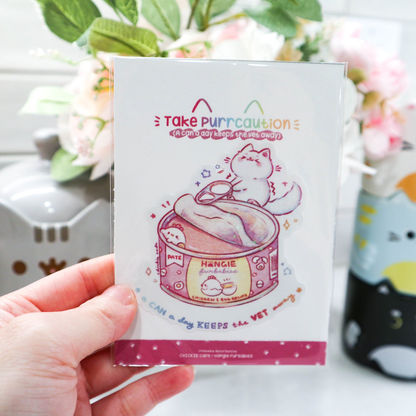 Take Purrcaution Sticker Set