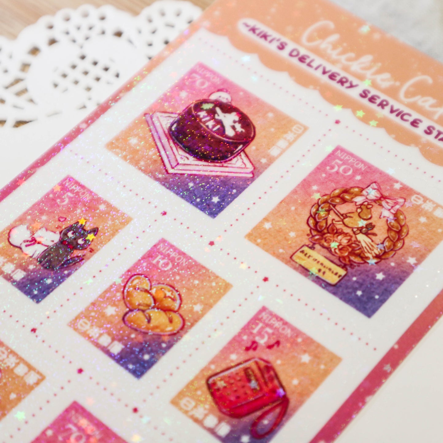 Kiki's Delivery Service  Stamps Sticker Sheet