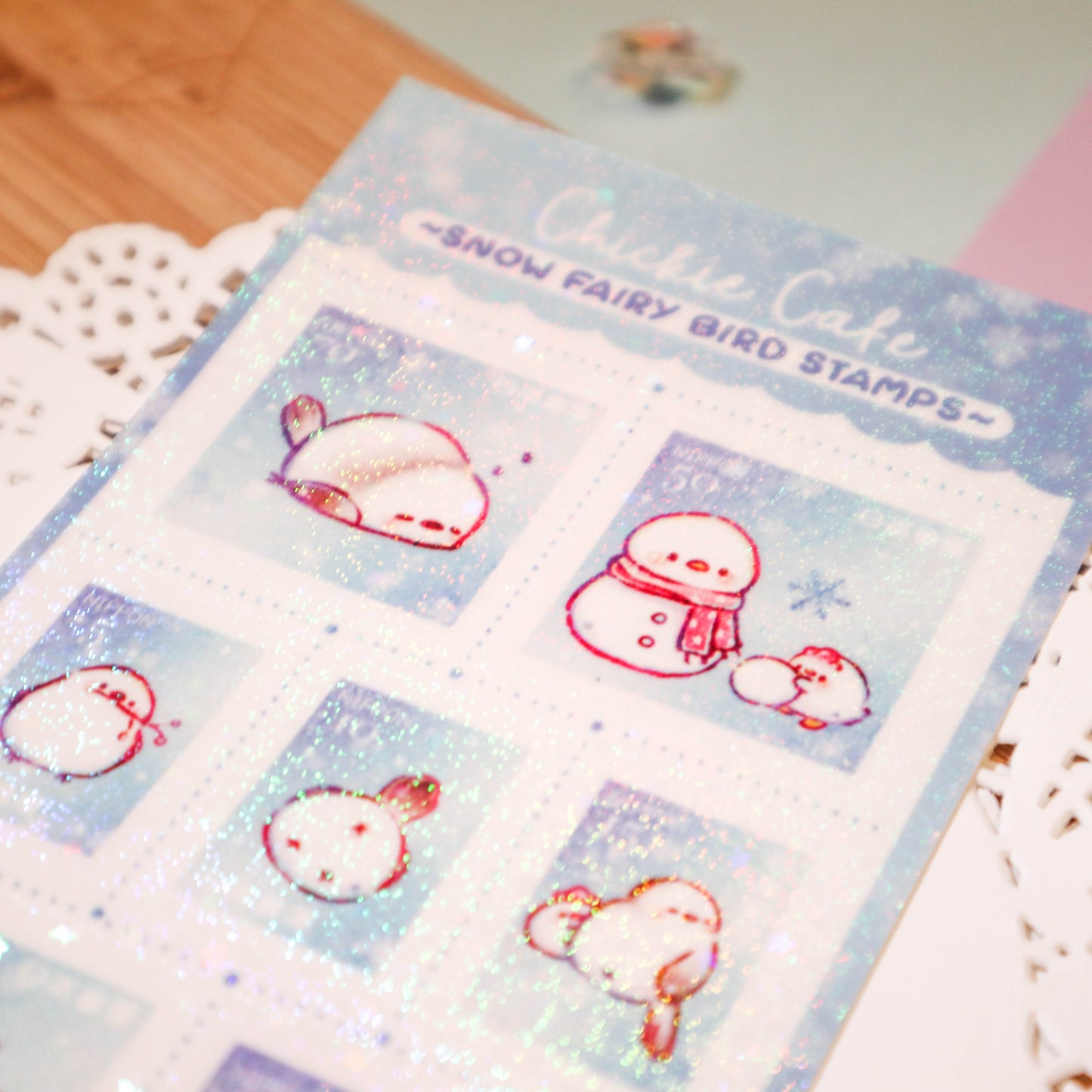 Snow Fairy Stamps Sticker Sheet