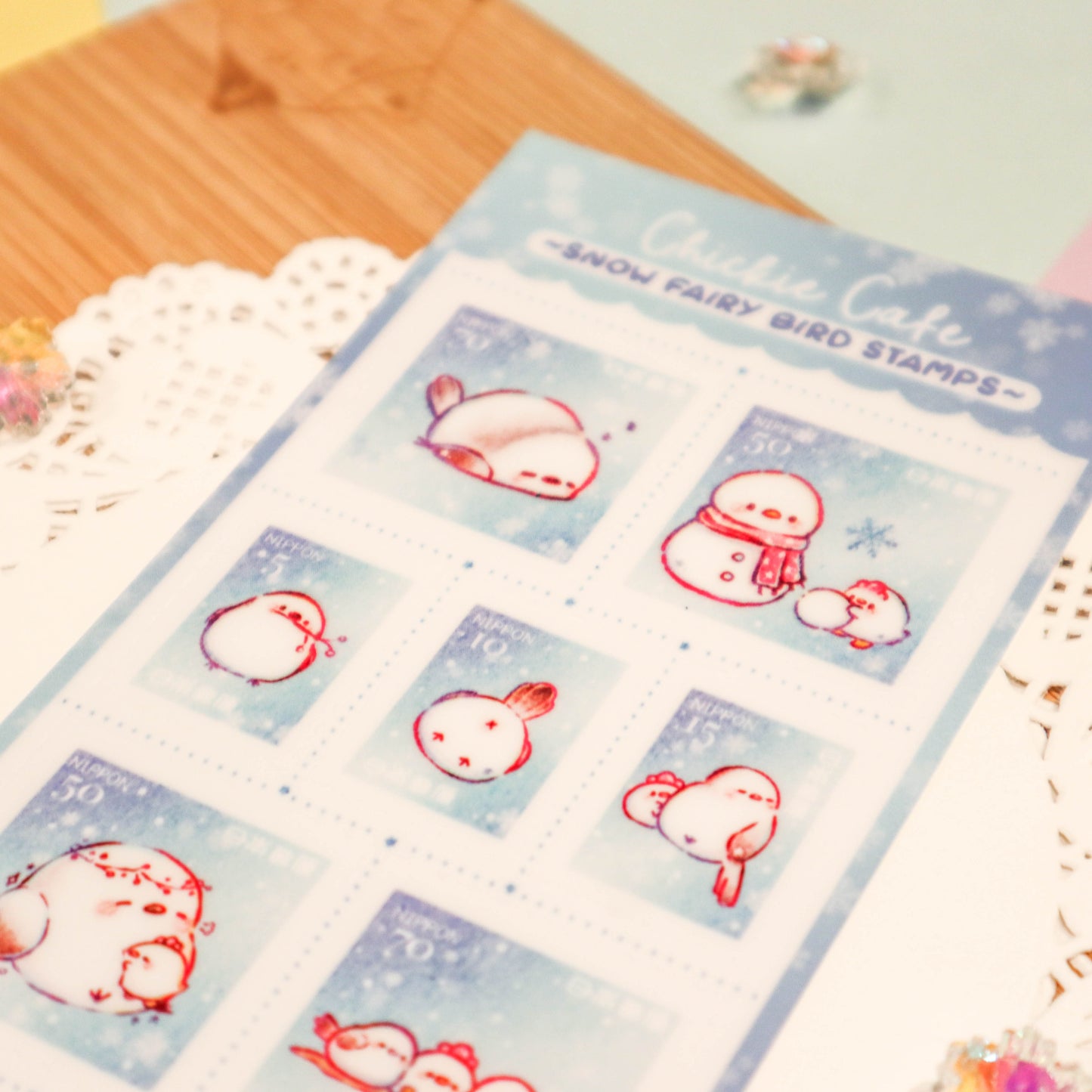 Snow Fairy Stamps Sticker Sheet