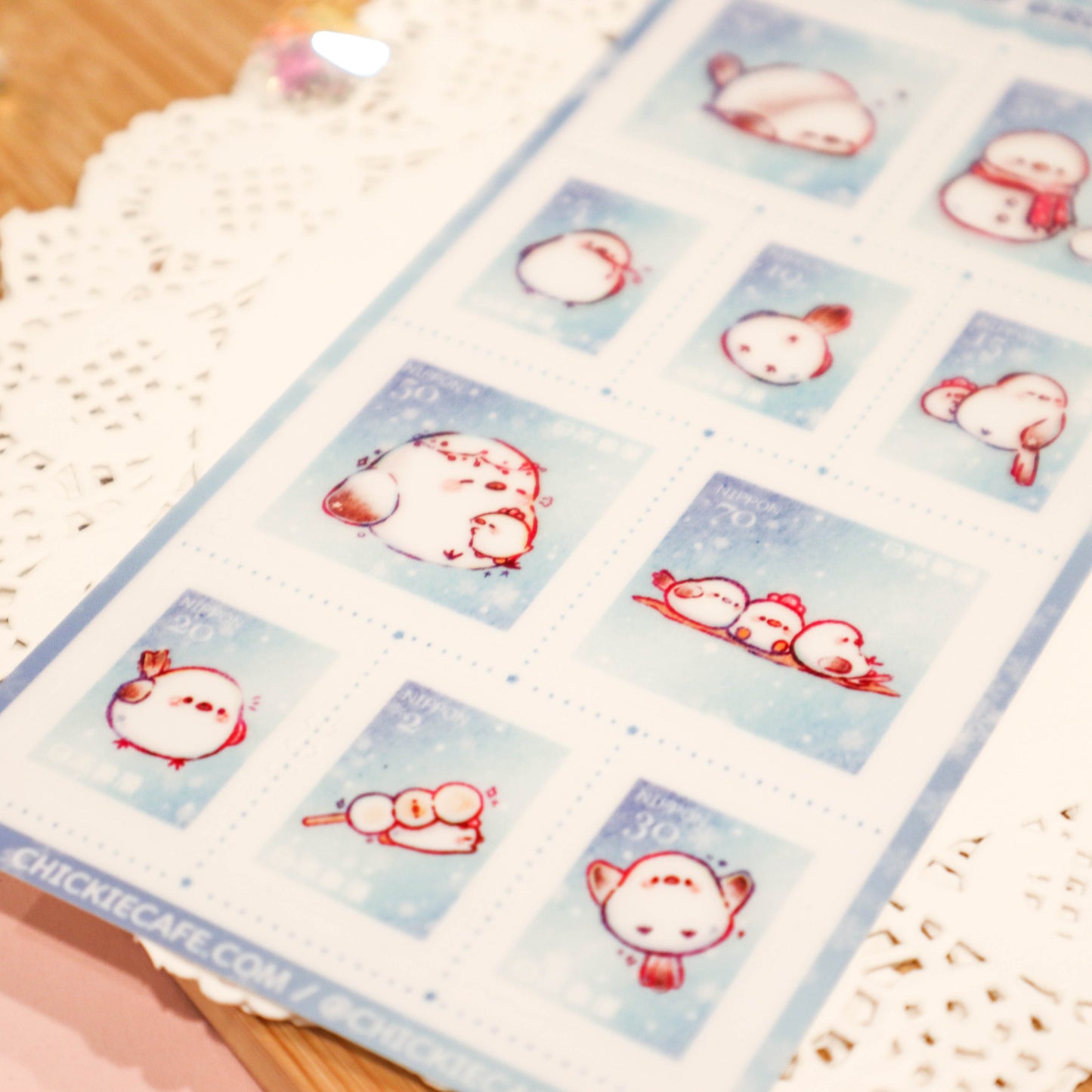 Snow Fairy Stamps Sticker Sheet
