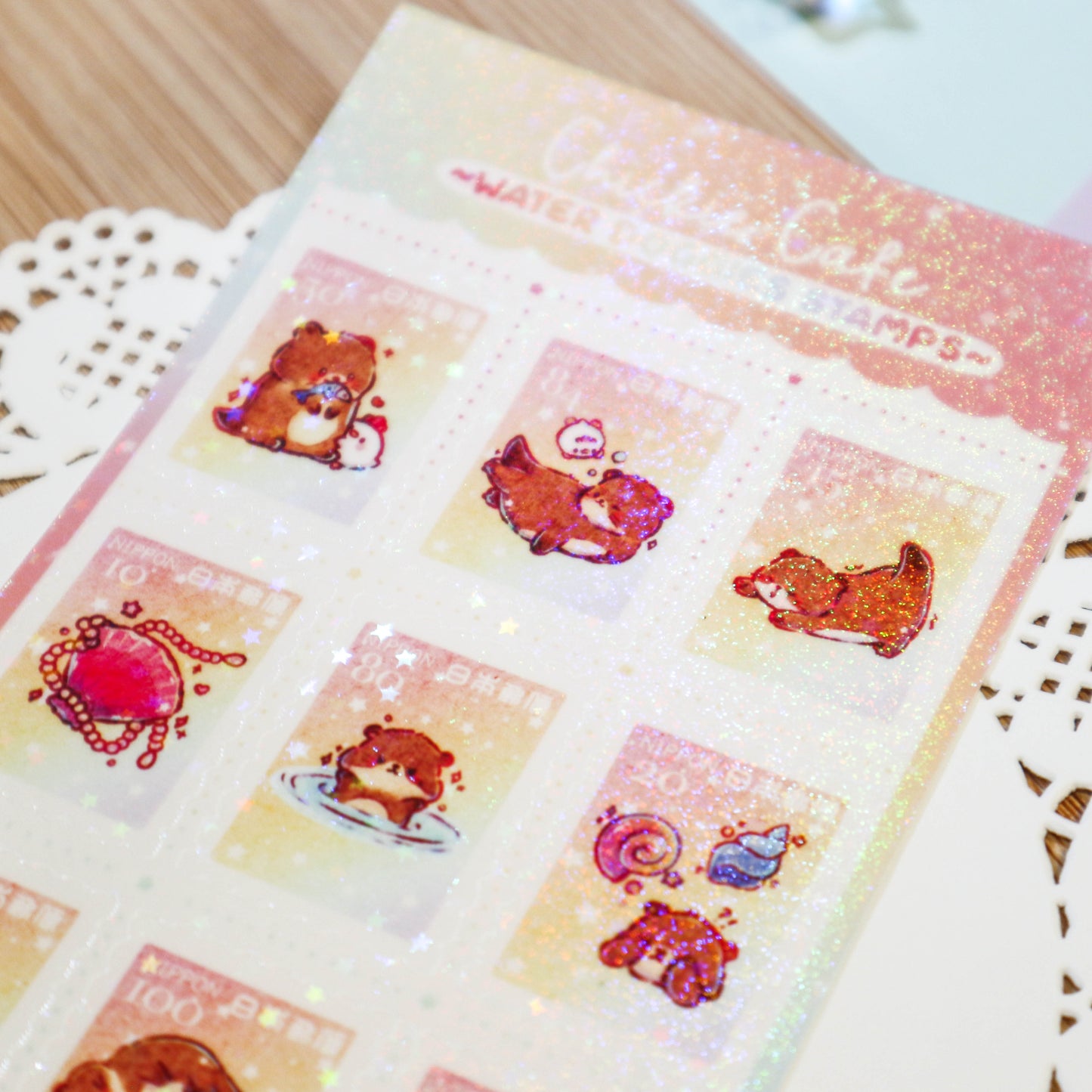 Water Doggies Stamps Sticker Sheet