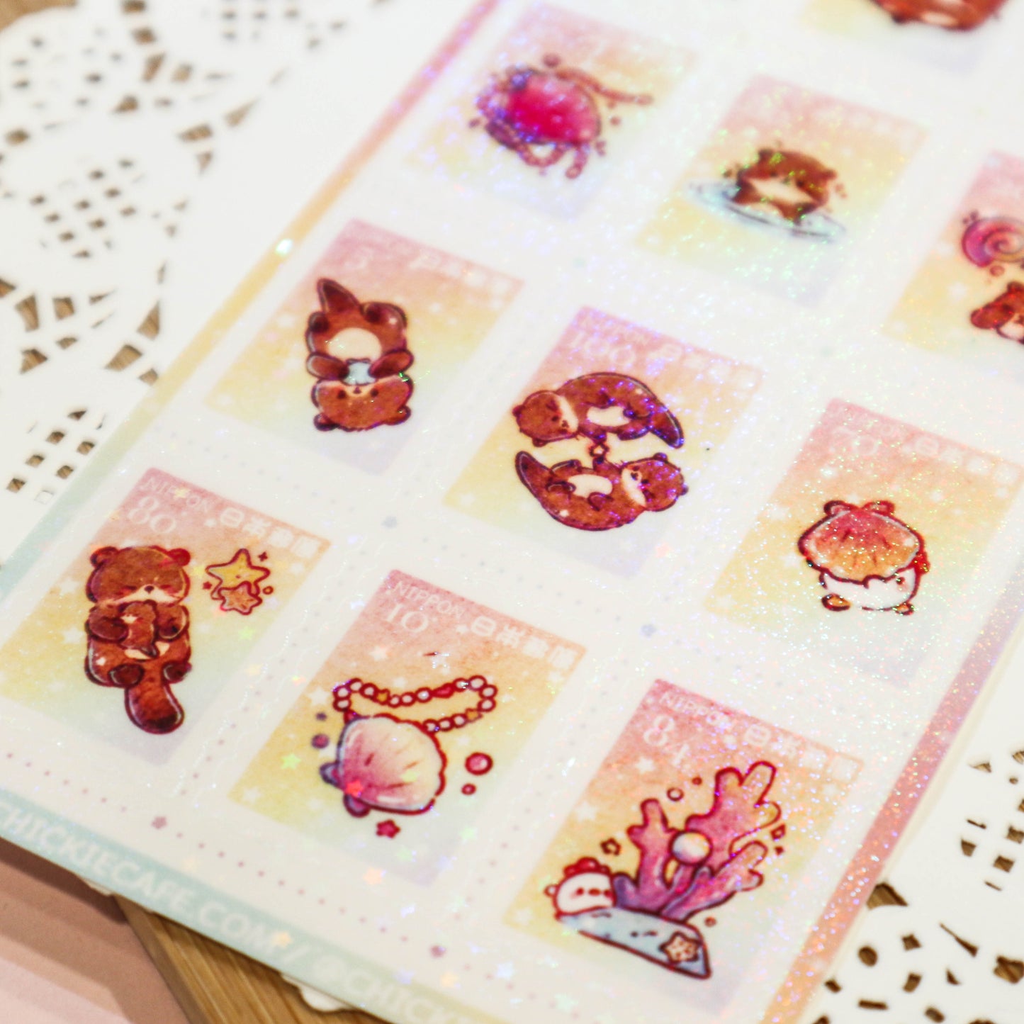 Water Doggies Stamps Sticker Sheet