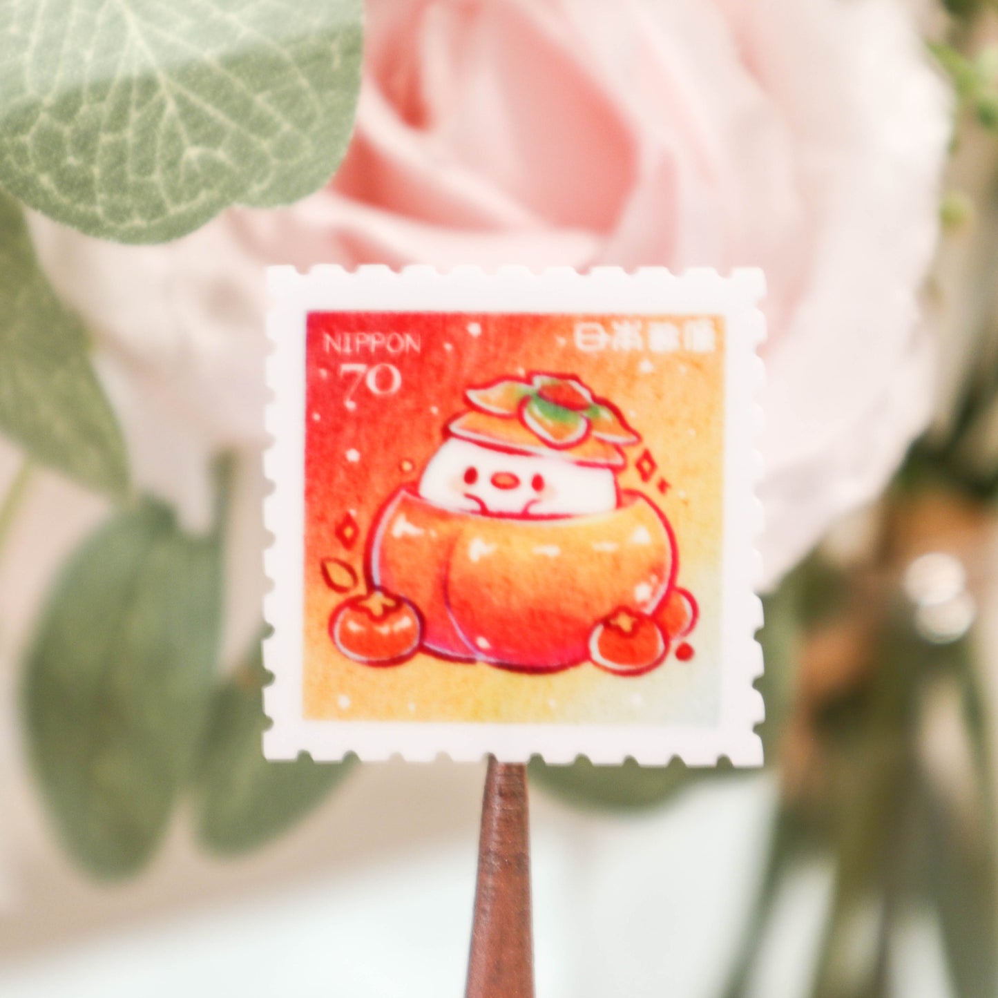 Persimmon Stamps Sticker Sheet