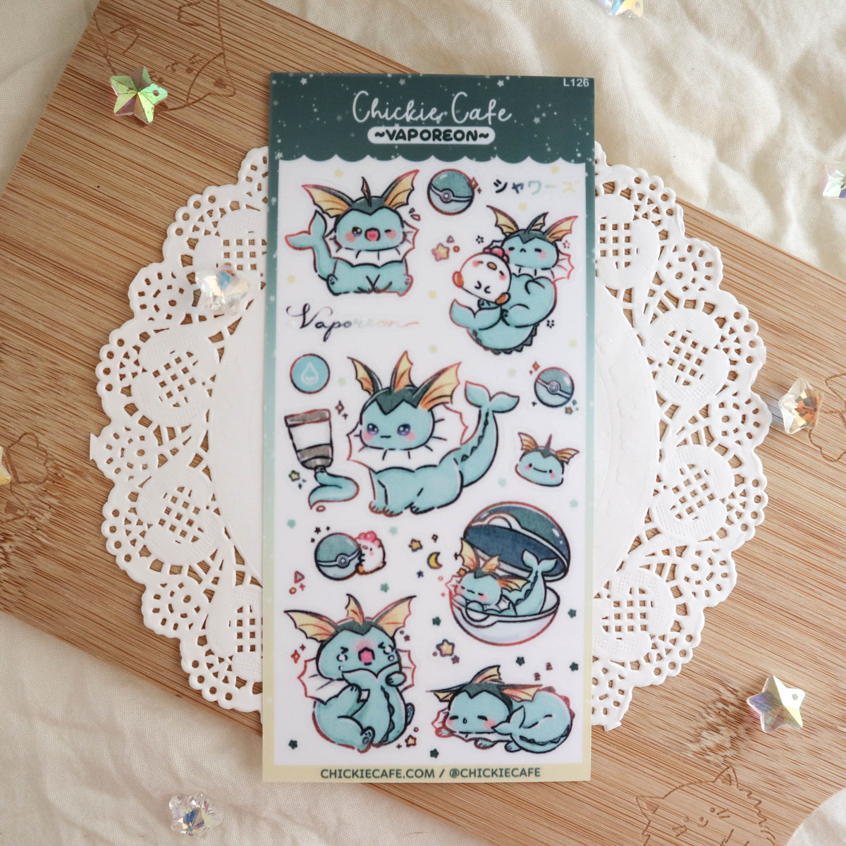 Vaporeon Sticker Sheet