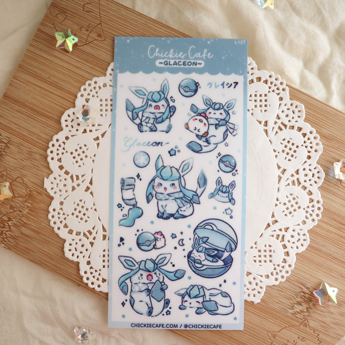 Glaceon Sticker Sheet