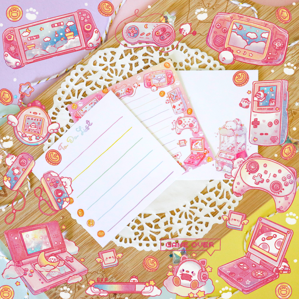 Chickie Gaming Dreamland Memo Sheets Digital Download