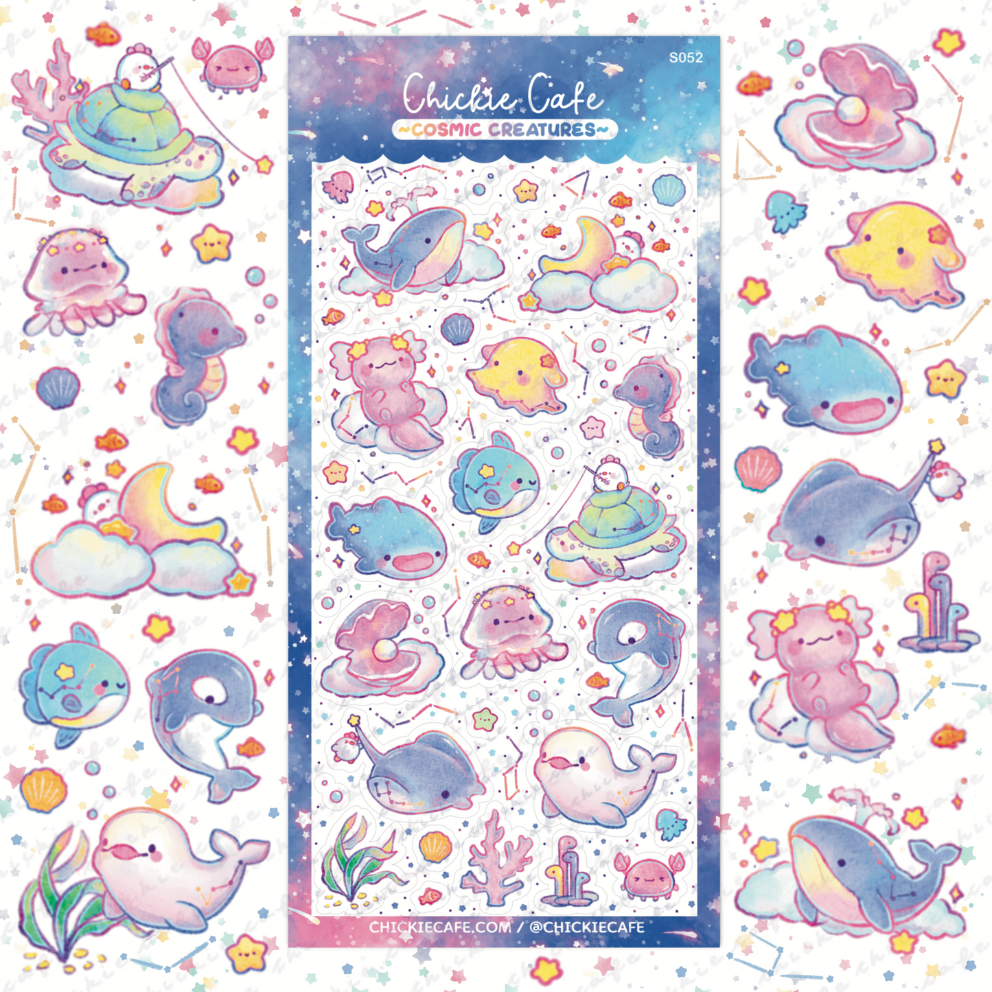 Cosmic Creatures Sticker Sheet