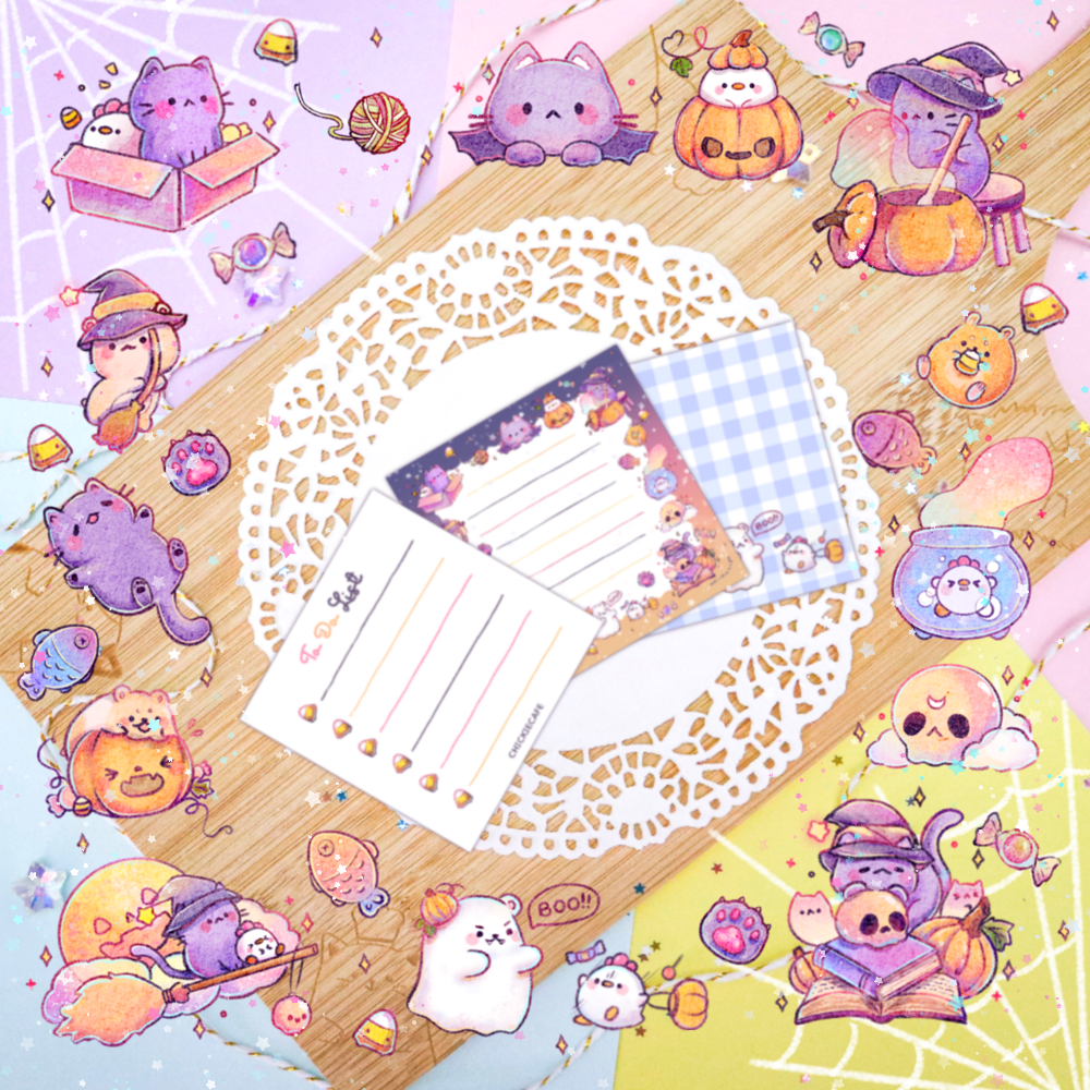 Spooky and Sweet Memo Sheets Digital Download