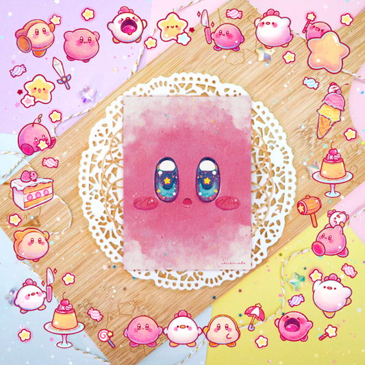 Sparkly Kirby Sticker Print