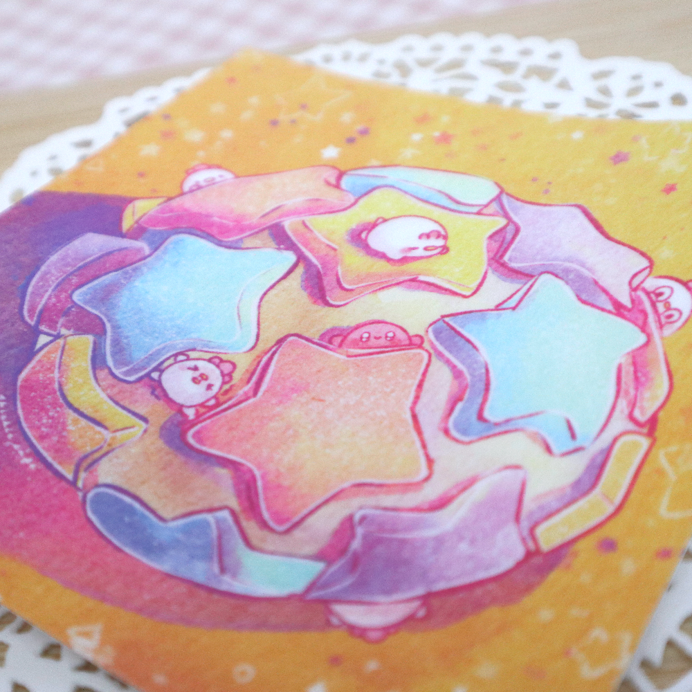 Star Melon Bun Sticker Print