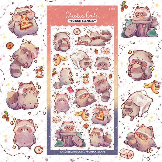 Trash Panda  Sticker Sheet