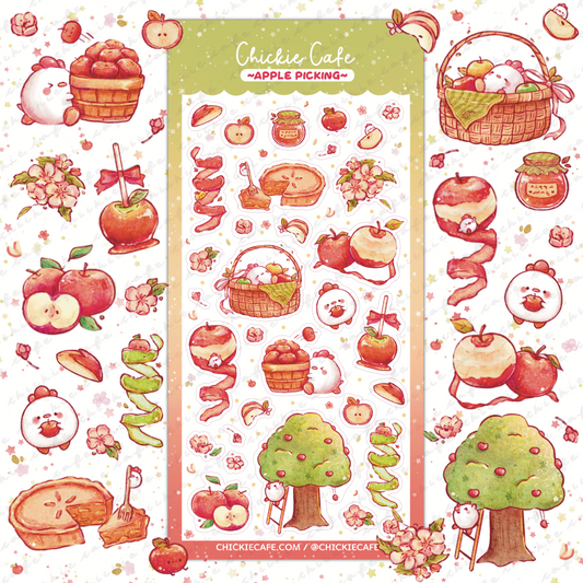 Apple Picking Sticker Sheet