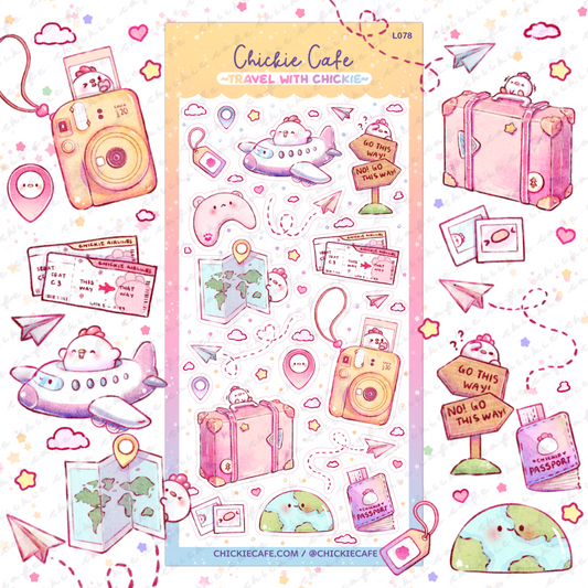 Travel with Chickie Sticker Sheet