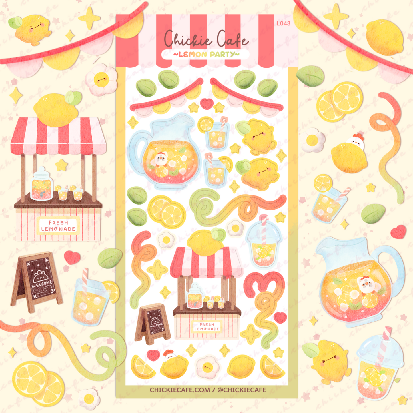 Lemon Party Sticker Sheet