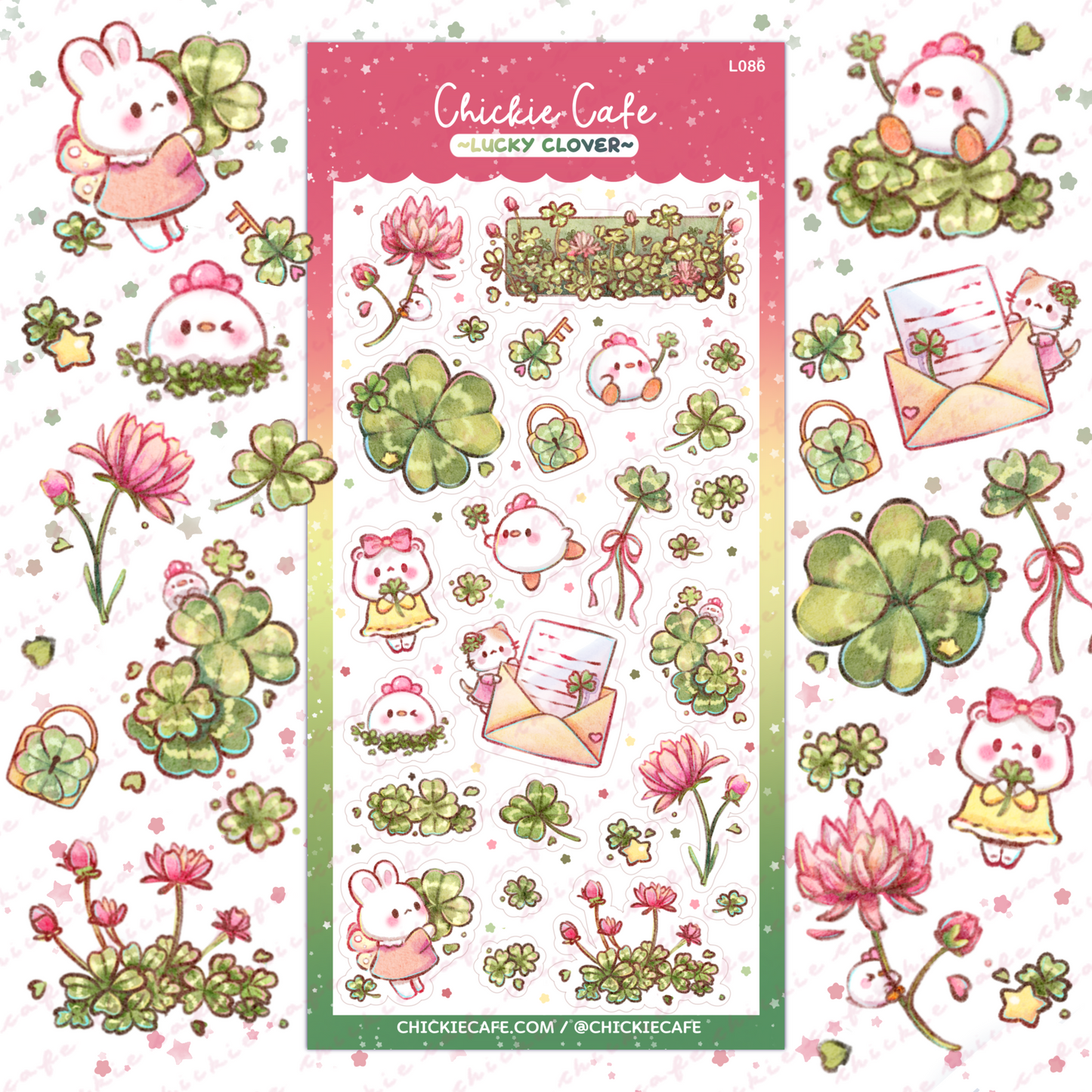 Lucky Clover Sticker Sheet