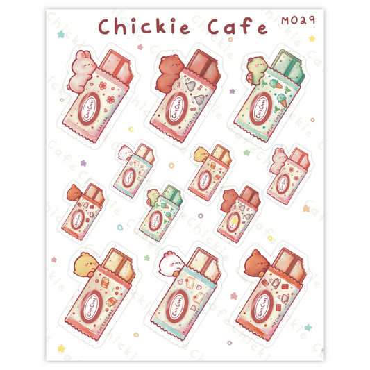 ChitChat Chickie Snacks Sticker Sheet