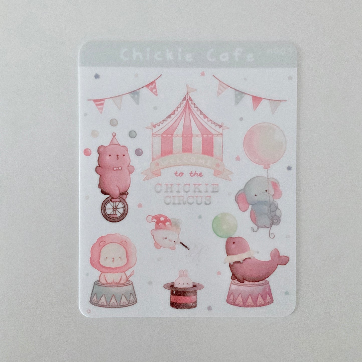 Chickie Circus Sticker Sheet