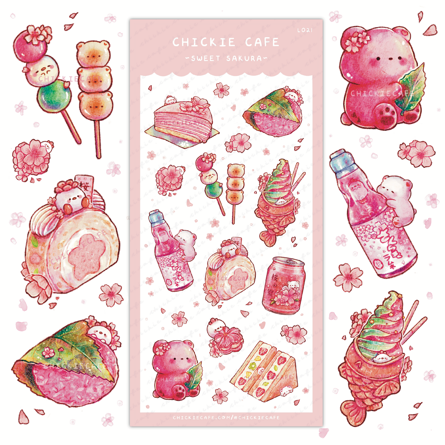 Sweet Sakura Sticker Sheet