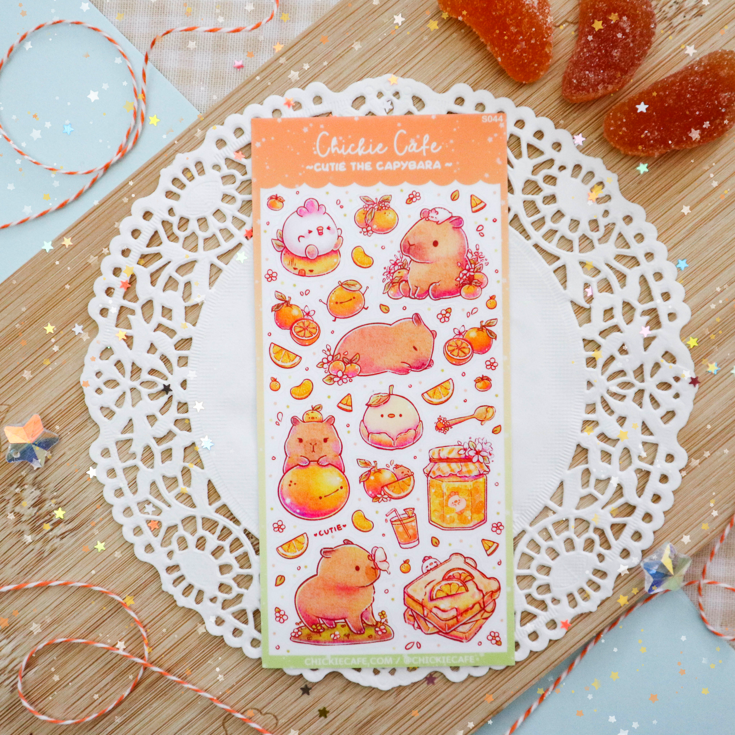 Cutie the Capybara Sticker Sheet