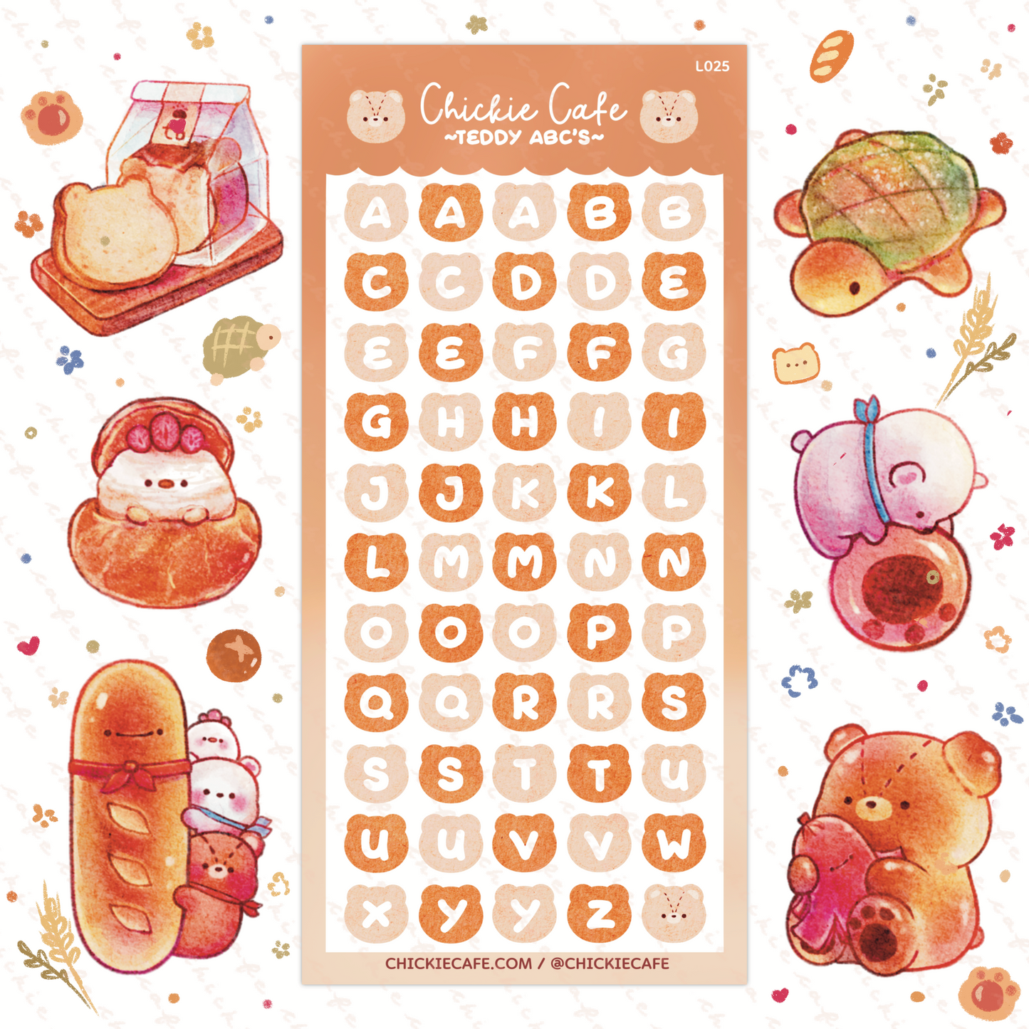 Teddy ABC"s Sticker Sheet