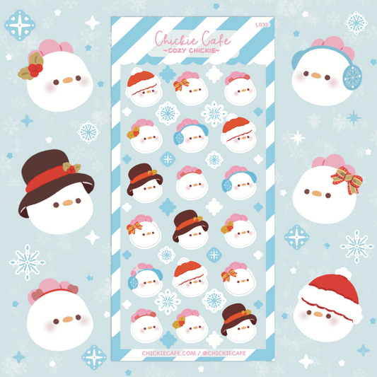 Cozy Chickie Sticker Sheet