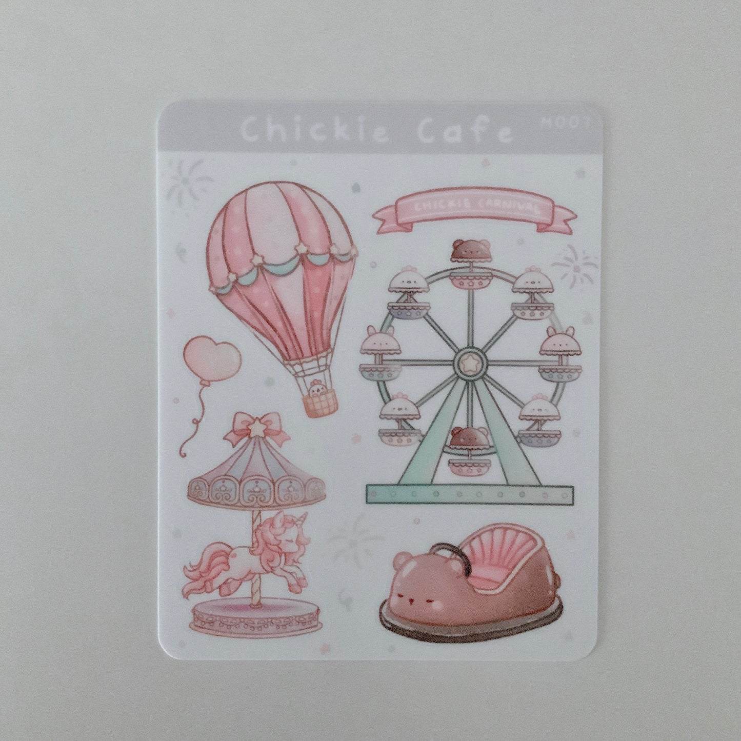 Chickie Carnival Rides Sticker Sheet