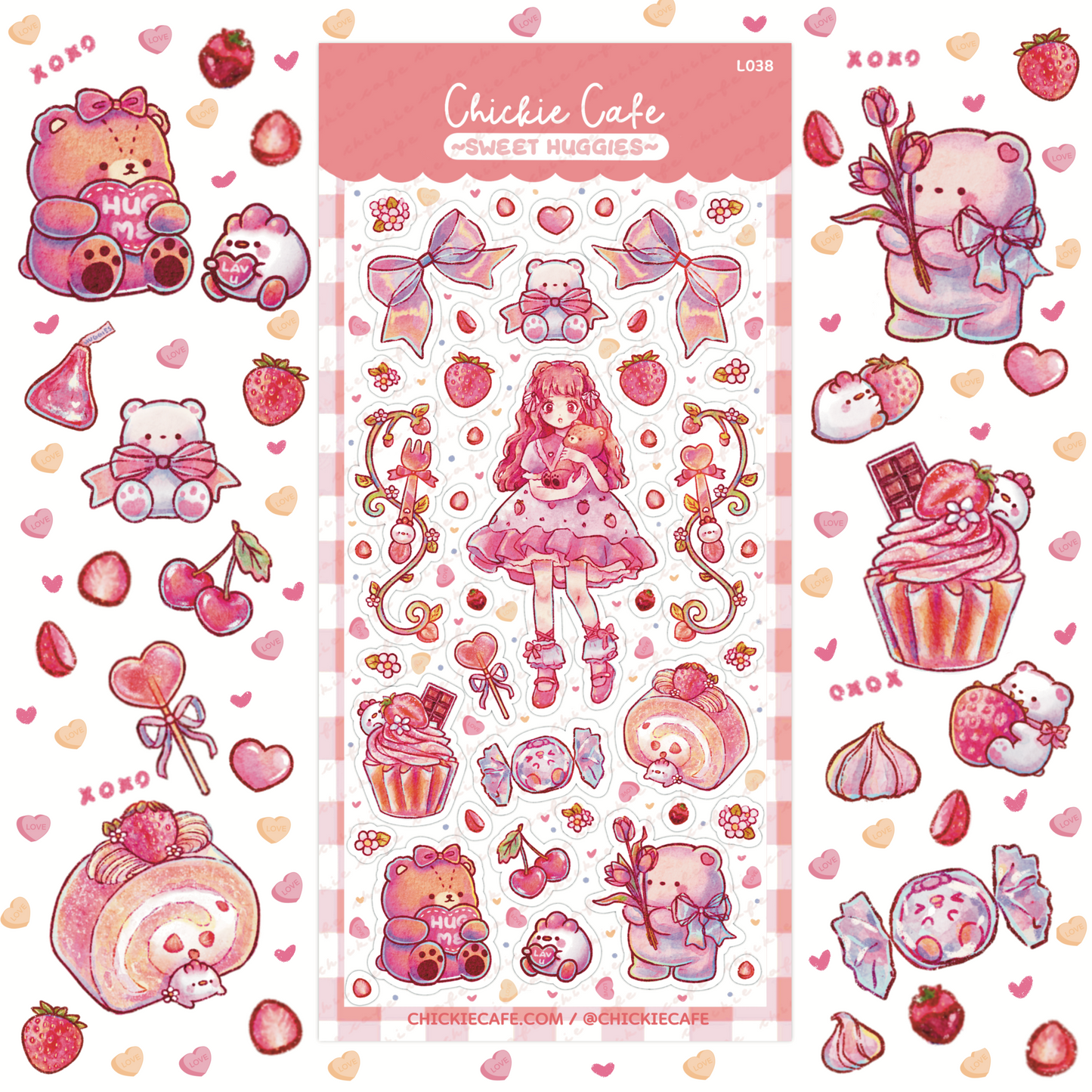 Sweet Huggies Sticker Sheet - 10% OFF