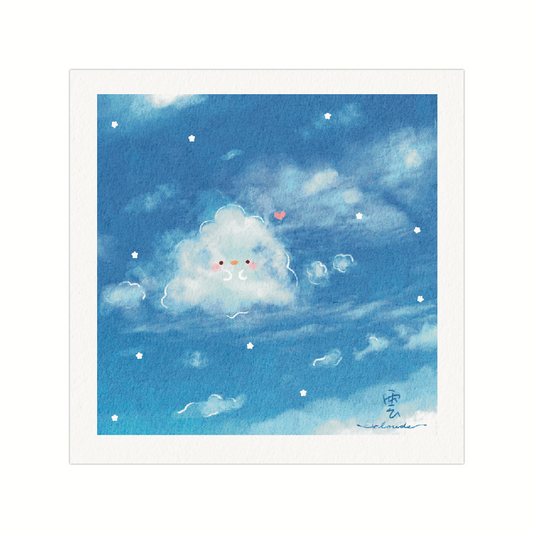 Chickie Cloud Print