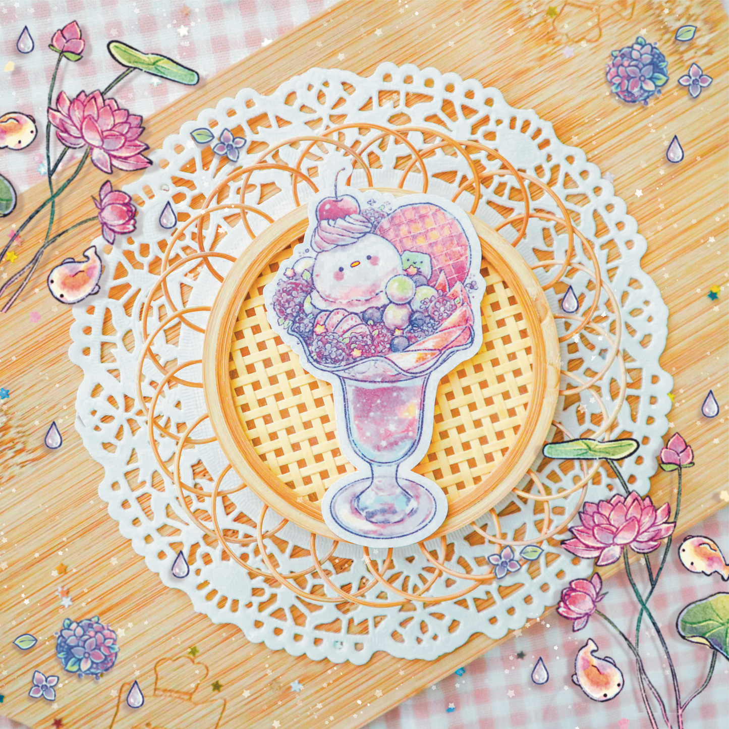 Hydrangea Parfait Sticker