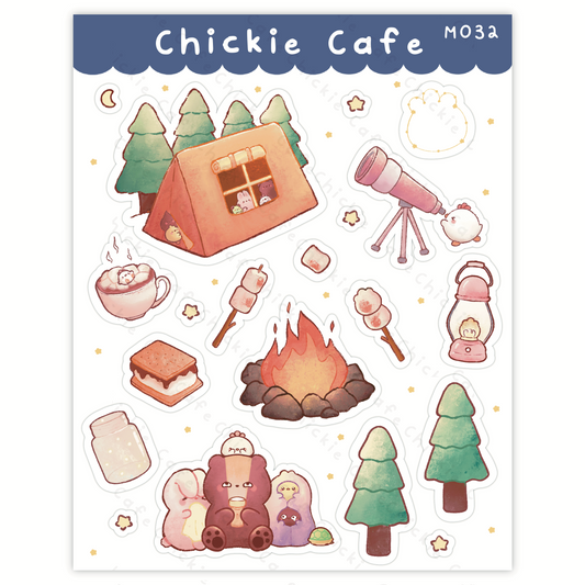 Cozy Camp Sticker Sheet