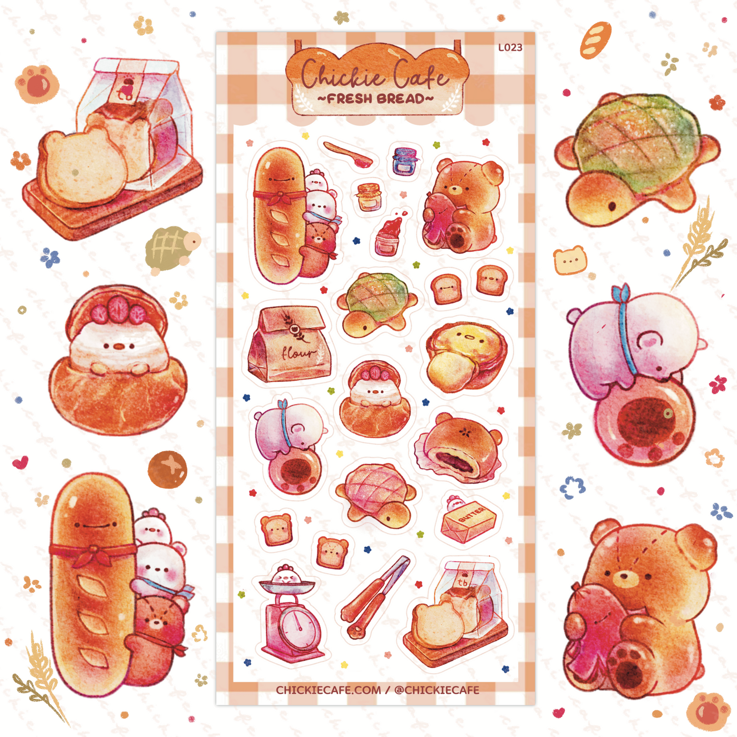 Fresh Bread Sticker Sheet