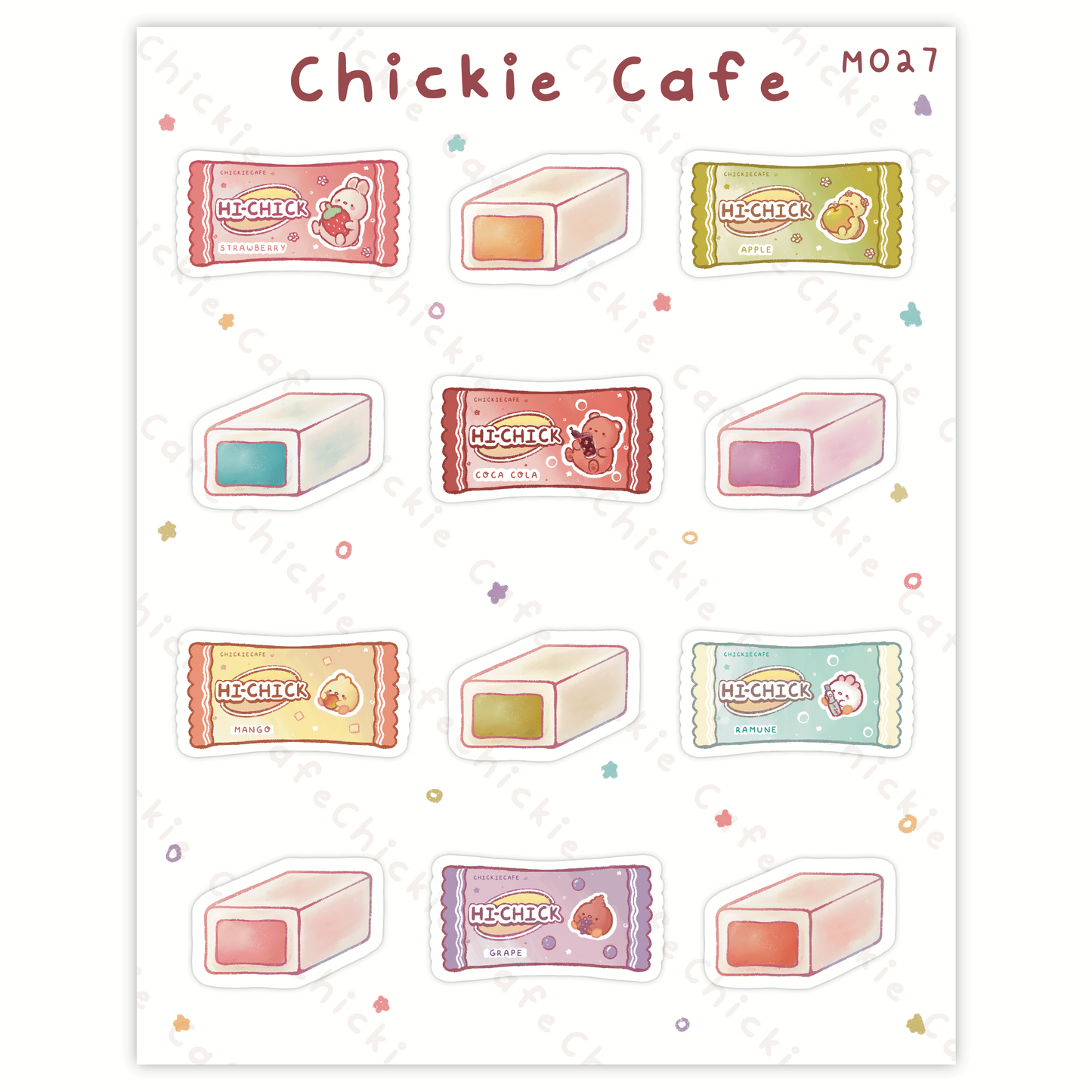 Hi Chick Chewie Snacks Sticker Sheet