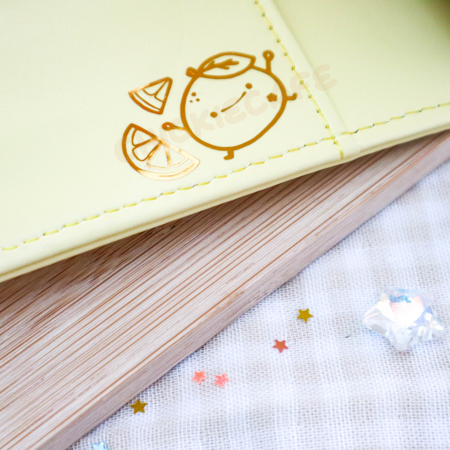 Cute Capybara A6 Binder - Yellow