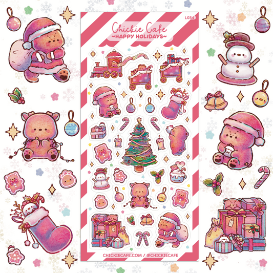 Happy Holidays Sticker Sheet