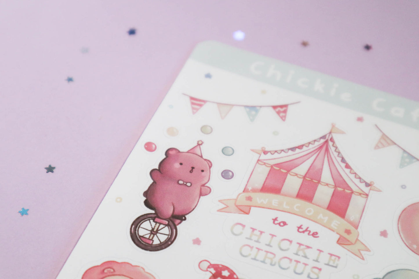 Chickie Circus Sticker Sheet