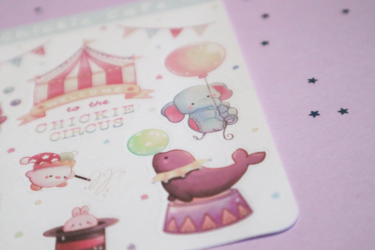 Chickie Circus Sticker Sheet