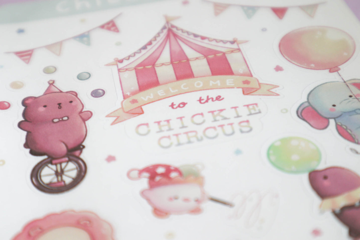 Chickie Circus Sticker Sheet