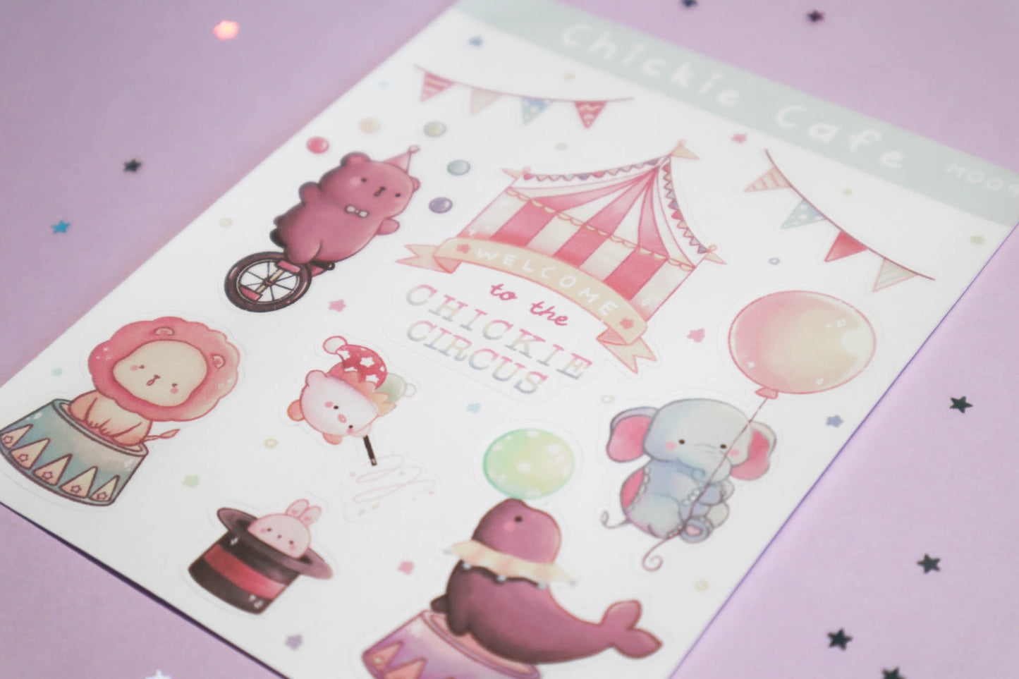 Chickie Circus Sticker Sheet