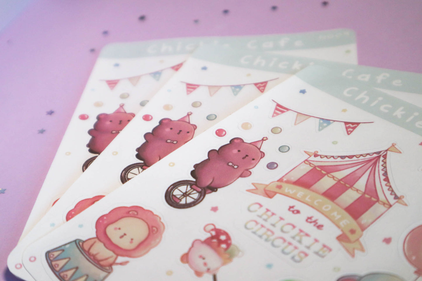 Chickie Circus Sticker Sheet