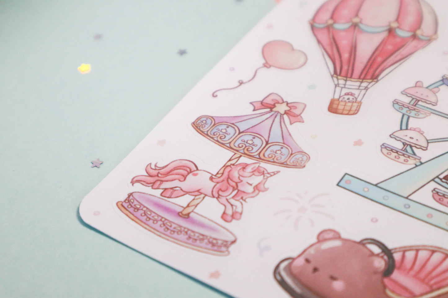 Chickie Carnival Rides Sticker Sheet