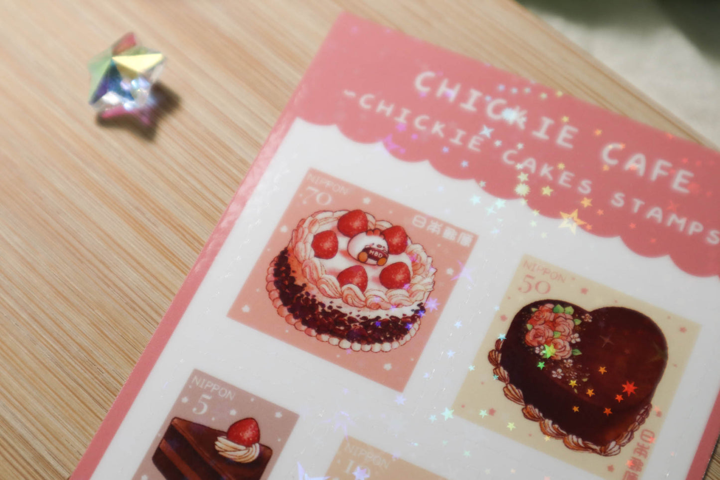 Chickie Cakes Stamps Sticker Sheet