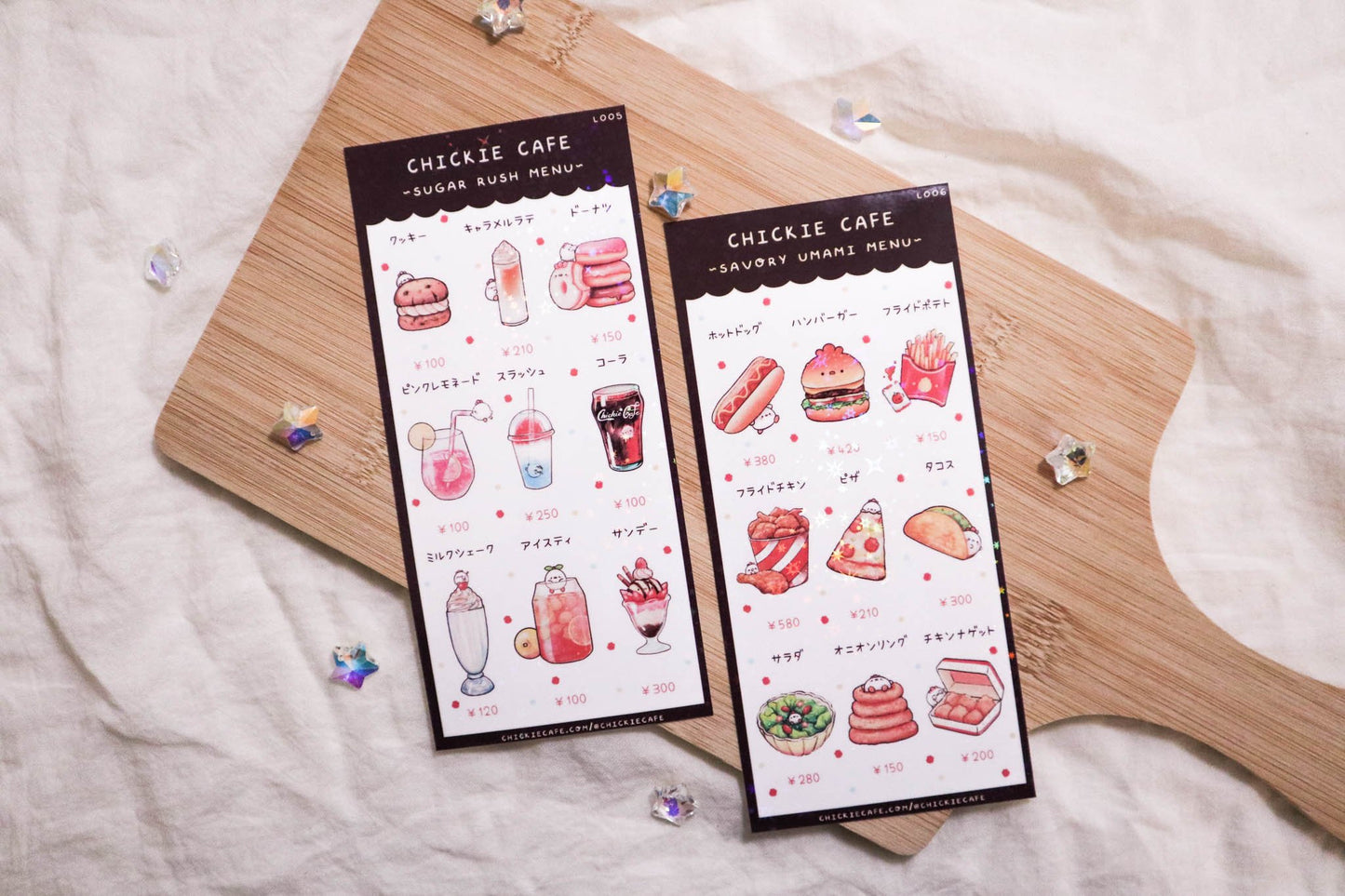 Sugar Rush Menu Sticker Sheet