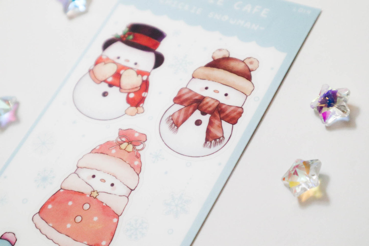 Chickie Snowman Sticker Sheet