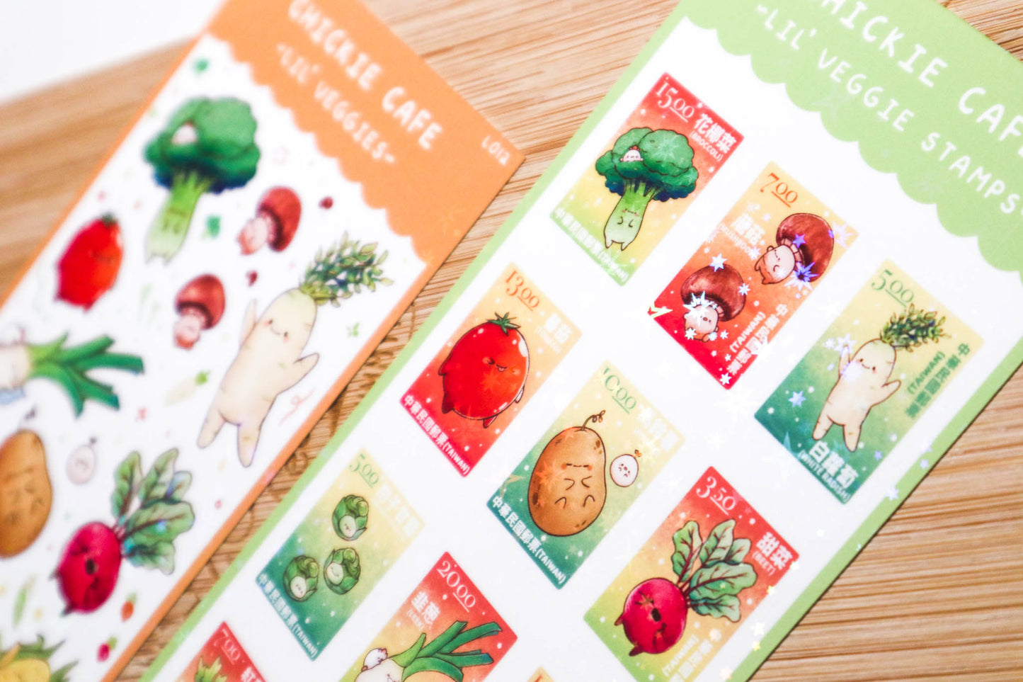 Lil' Veggies Stamps Sticker Sheet