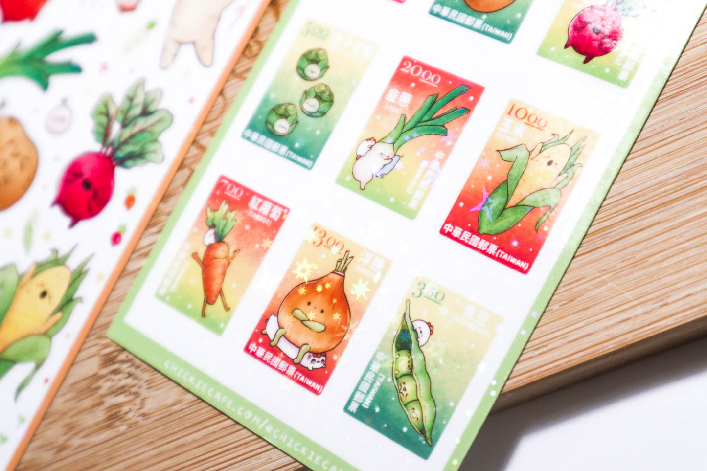 Lil' Veggies Stamps Sticker Sheet