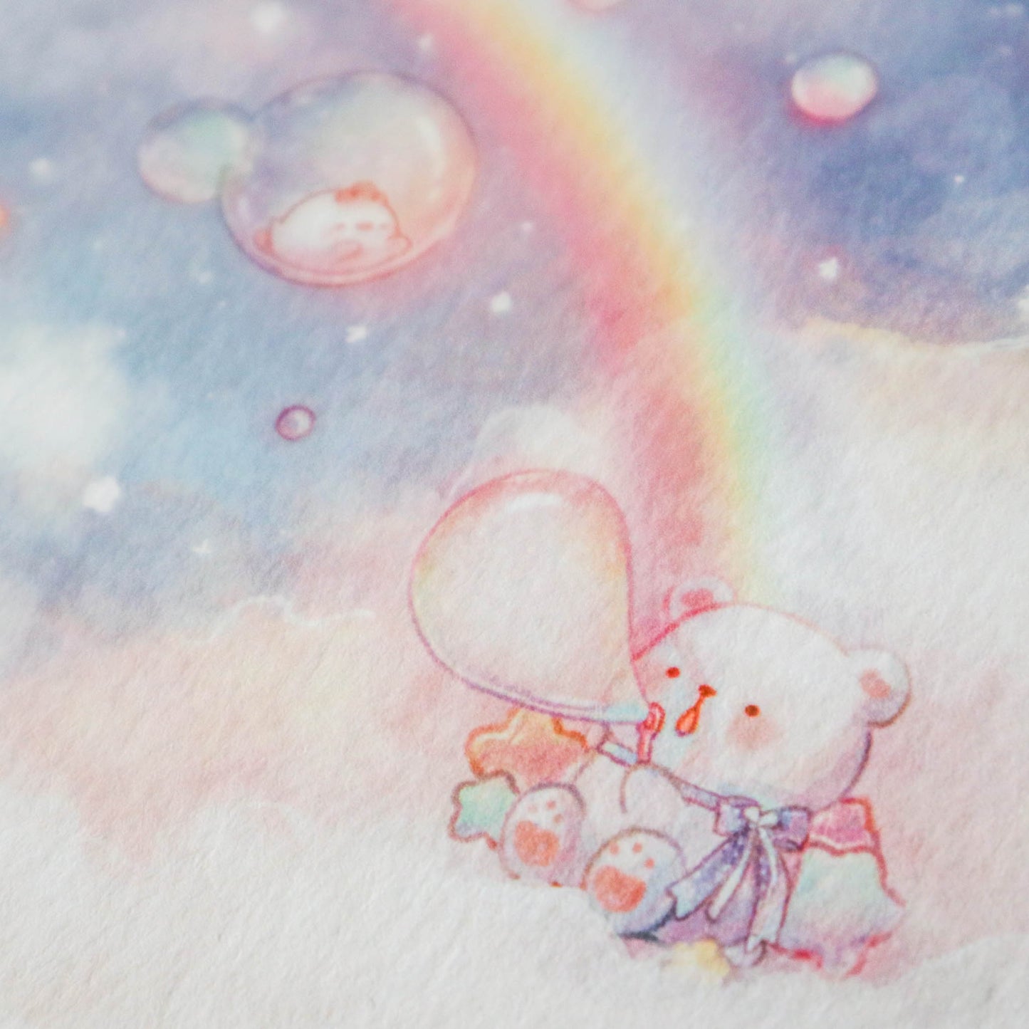 Rainbow Bubbles Sticker Print Set