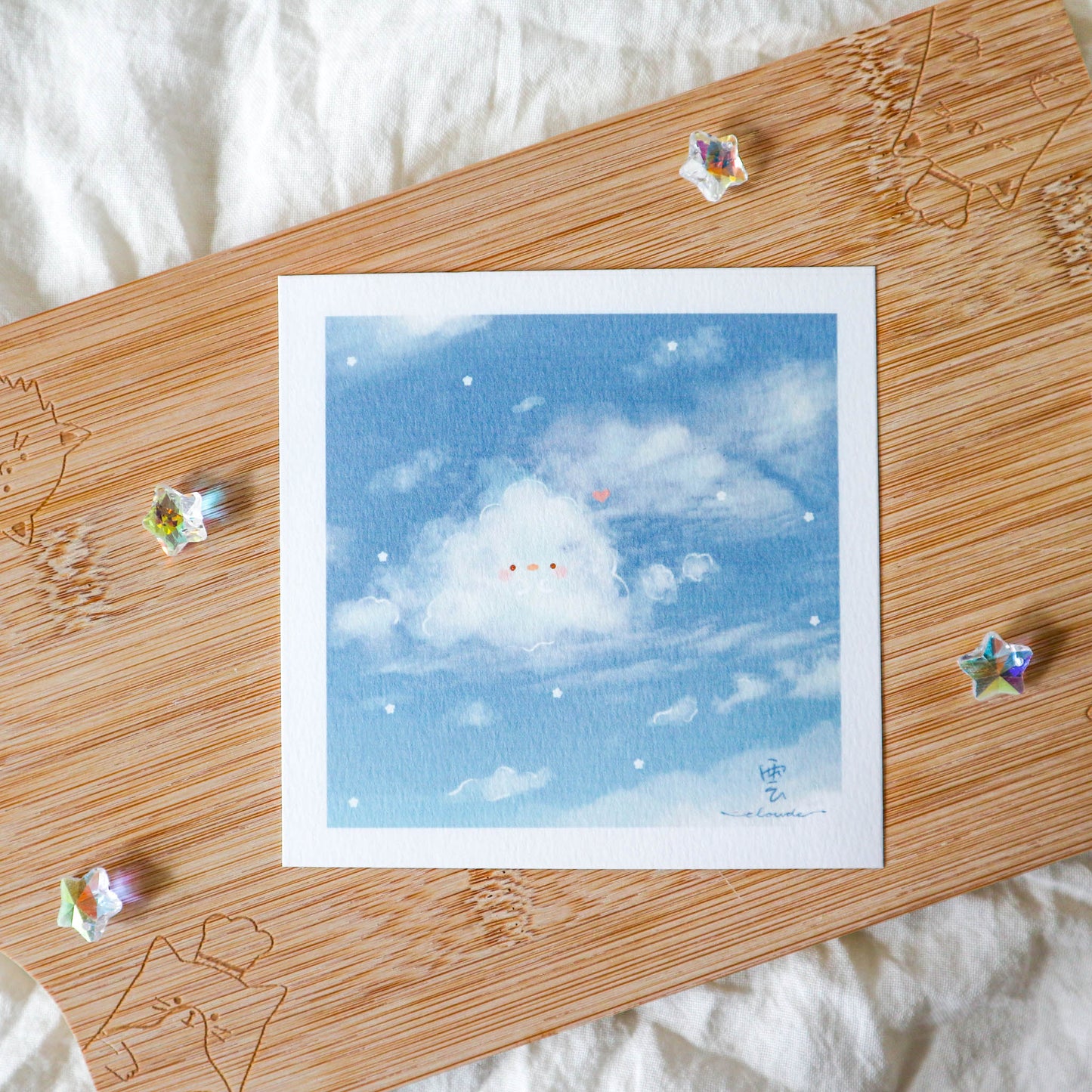 Chickie Cloud Print