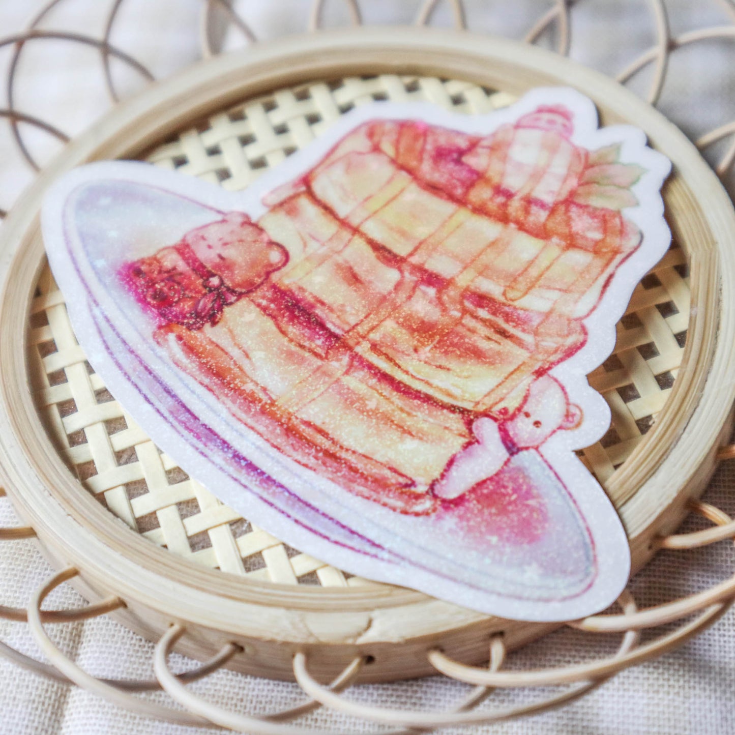 Fluffy Soufflé Pancake Sticker +  Fluffy Soufflé Pancake Sticker Print Set